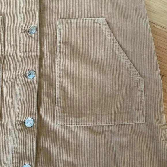 NWOT Topshop Moto Corduroy Overall Dress - Picture 2 of 4